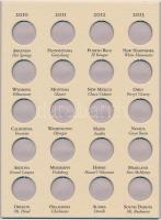 Amerikai Egyesült Államok "AMERICA THE BEAUTIFUL COMMEMORATIVE QUARTERS 2010-2021" 56 férő...