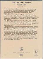Amerikai Egyesült Államok "LINCOLN CENTS VOLUME ONE 1909-1929" 60 férőhelyes gyűjtői album...