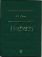 Amerikai Egyesült Államok 1918-1989. 1c "Lincoln" 77xklf "US. CENTS" gyűjtői albumba rendezve T:1,1-,2,2-,3 USA 1918-1989. 1 Cent "Lincoln" 77xdiff. in "US. CENTS" collector's album C:UNC,AU,XF,VF,F