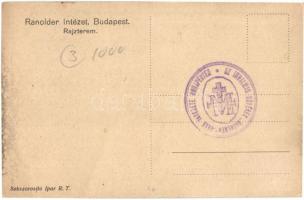 Budapest IX. Vendel utca 1. Ranolder Intézet, Rajzterem, belső, 'Az Irgalmas Nővérek 'Rano...