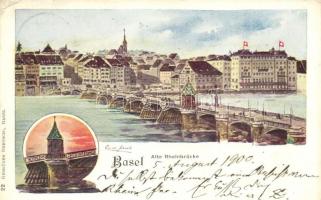 Basel, Alte Rheinbrücke / the Old Rihne Bridge (EK)
