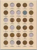 Amerikai Egyesült Államok 1935-1958. 1c "Lincoln" 50xklf "LINCOLN CENTS VOLUME TWO 19...