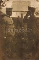 Jelentés / WWI K.u.K. military officer with soldier, photo