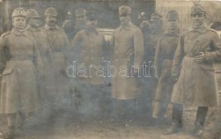 1915 WWI K.u.K. military officers and soldiers, group photo (EK)