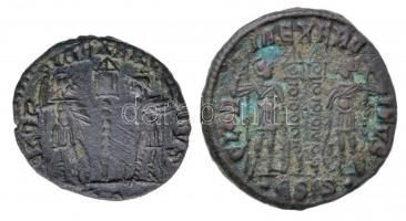 Római Birodalom / Siscia / II. Constantinus 334-335. AE3 Cu (2,57g) + ? / Constans 337-350. AE4 Cu (...