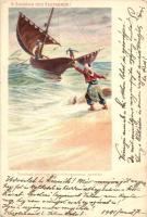 Sindbad der Seefahrer / One Thousand and One Nights, Künstlerkarten Serie Nr. 1102 Märchen aus 1001 Nacht, litho (EK)