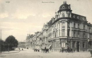 A soproni "Sempronia" szivarhüvelygyár reklámlapja, másik oldalon Liege-i Boulevard d'...