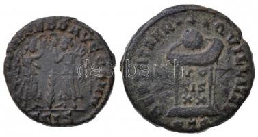 Római Birodalom / Trier / II. Constantinus 322. Follis Cu (2,78g) + Siscia / Constans 347-348. AE4 C...
