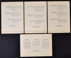 cca 1910 4 db magyar gyógyszerreklám, hátoldalán grafikákkal