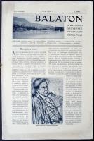 1914 Balaton, A Balatoni Szövetség hivatalos értesítője. VII. évf. 5. száma. Sok képpel és hirdetéssel