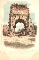 Rome, Roma; Triumphbogen des Drugus, Meissner & Buch Rom 12 Künstler-Postkarten Serie 1018. litho s: G. Gioja (cut)