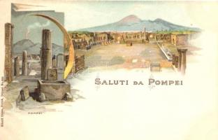 Pompei, Künzli freres No. 695. litho (cut)