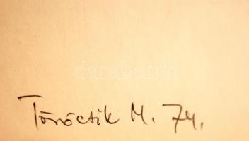 Vincze Lajos (1914-2002): Törőcsik Mari 74. Toll, papír, jelzés nélkül, 15×11 cm