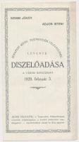 1929 Meghívó  a Budapest Szfőv. Testnevelési Felügyelőség Levente díszelőadására