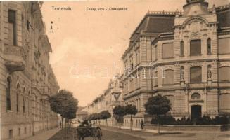 Temesvár, Timisoara; Csáky utca / street (EB)