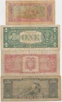 Vegyes: Brazília 1953. 500C "50c" felülbélyegzéssel + Ecuador 1970. 5S + Guinea 1985. 50Fr...