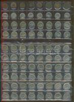 Svájc forgalmi gyűjtemény 160db régi és új 1R (5x),2R (3x),5R (8x),10R (30x),20R (40x),1/2Fr Ag (21x...