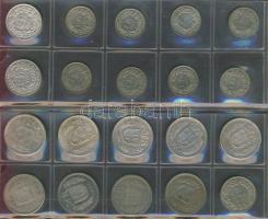 Svájc forgalmi gyűjtemény 160db régi és új 1R (5x),2R (3x),5R (8x),10R (30x),20R (40x),1/2Fr Ag (21x...