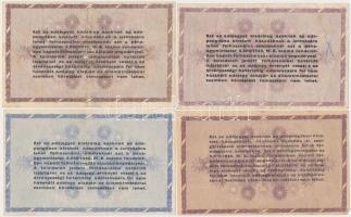 1946. 10db-os vegyes magyar adópengő bankjegy tétel, közte fordított címeres, sorozat- és sorszám né...