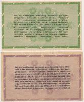 1946. 10db-os vegyes magyar adópengő bankjegy tétel, közte fordított címeres, sorozat- és sorszám né...