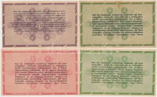 1946. 10db-os vegyes magyar adópengő bankjegy tétel, közte fordított címeres, sorozat- és sorszám né...