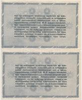 1946. 10db-os vegyes magyar adópengő bankjegy tétel, közte fordított címeres, sorozat- és sorszám né...