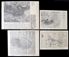 1895 4 db régi Tátra térkép reprodukciója / Repros of old Tatra maps