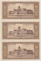 1946. 100.000.000P (3x) sorszámkövetők T:I,I-