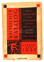 1926 Amlicher Katalog. Grosse Austellung fuer Gesundheits pflege sociale für Sorge Leibes Uebungen. Duesseldorf, pp.:598, 18x13cm