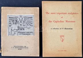 1900-30 Vegyes, német ill., angol nyelvű képzőművészeti kiadványok Landschaftsbilder aus Österreich, Der Dogenpalast, The most important sculptures of the Capitoline Musems, 3db