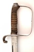 Solingen pengéjű díszkard, fém hüvellyel, a kardgombon vésettel, jó állapotban, pengehossz: 74,5 cm,...