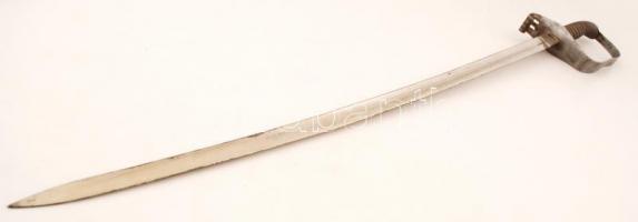 Solingen pengéjű díszkard, fém hüvellyel, a kardgombon vésettel, jó állapotban, pengehossz: 74,5 cm,...