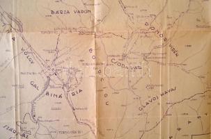 1939 A BIhar hegység A Petroszi havasok természeti nevezetességei. rajzolta: Mátyás Viktor okl. erdő...