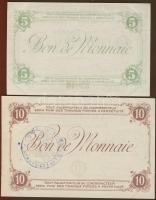 Franciaország/Ville de Lys.. 1914-18. 5Fr + 10Fr "Annulé" T:I