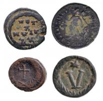 Római Birodalom 4db-os kisbronz tétel a IV. és V. századból T:3
Roman Empire 4pcs of small bronze c...