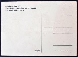 cca 1949 Munkaerőtartalékok Országos Kultúrversenye, nyomtatvány, 14x10cm