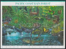 Nature: Rain Forests self-adhesive mini sheet, Természet: Esőerdők öntapadós kisív