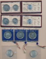 1980. 100Ft "Szovjet-magyar közös űrrepülés" (2x) eredeti plombált MNB plasztiktokban + 19...