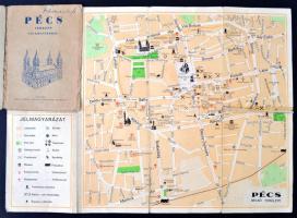 cca 1910-1950 Kőszeg, Székesfehérvár, Pécs 3 db várostérkép