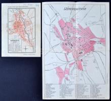 cca 1910-1950 Kőszeg, Székesfehérvár, Pécs 3 db várostérkép