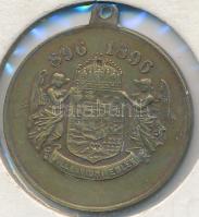 1896. "Milleniumi Emlék 896-1895 / Magyarország 1000 éves fennállása emlékére" Br emlékére...