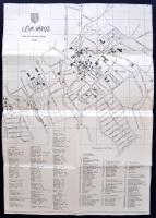 1934 Léva város térképe utcajegyzékkel. Nyitrai és Tsa kiadása / Map of Levoca 41x60 cm