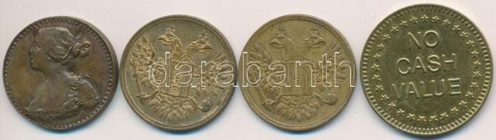 4db-os zseton tétel, benne "Kertész Tódor Műiparáruk Raktára Budapest Kristóf tér", "...