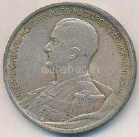 1939. 5P Ag "Horthy balra" T:2 ph., patina  Adamo P8.2