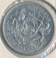 Lettország 1925. 2L Ag T:2 
Latvia 1925. 2 Lati Ag C:XF