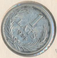 Lettország 1924. 1L Ag T:2 Latvia 1924. 1 Lats Ag C:XF