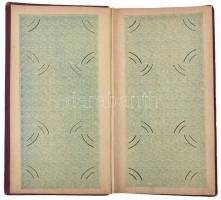 Gyönyörű orientális díszítésű szecessziós képeslap album 33 lappal (egy lapon kényelmesen 3 képeslap...