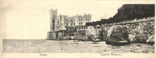 Trieste, Castello Miramare / castle, minicard (6,5cm x17,4cm)