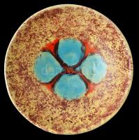 Retro Iparművészeti Vállalatos tálka, mázas kerámia, d:17 cm, m:5 cm