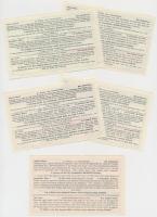 Budapest 1938. "40. Magyar Királyi Osztálysorsjáték" 1.,2.,3.,4.,5. osztályú 1/8 sorsjegye...